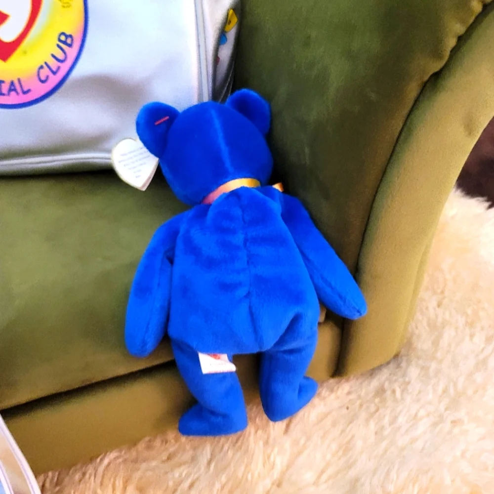 Ty Beanie Babies Clubby Mint Condition P.E Pellets Rare Stamp Error #472 NWT - Picture 4 of 14